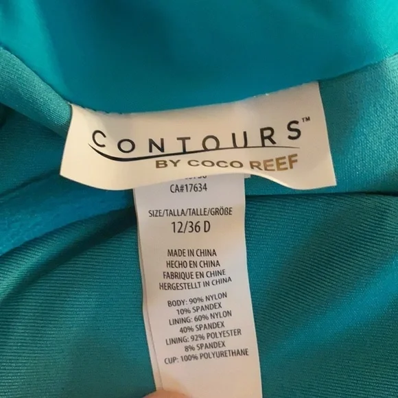 COCO Reef Solitaire V Neck One Piece Swimsuit - Picture 8 of 8